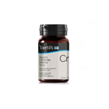 Maisto papildas Bertil´s Chromas 50 mcg, 100 tablečių
