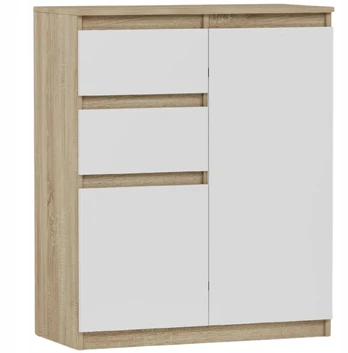 Komoda 98cm spintelė 2 stalčiai sonoma mix