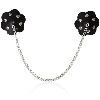 OHMAMA FETISH PETAL NIPPLE SHIELD WITH CHAIN