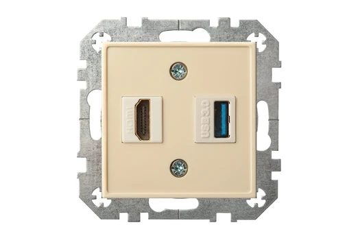 HDMI ir USB lizdas Liregus Epsilon, smėlio