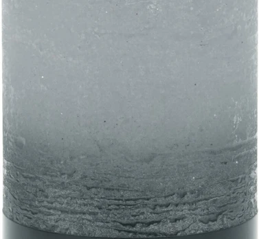 Žvakė, cilindro formos, pilkos sp., 7 x 14 cm