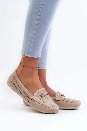Mokasinai Step in style, tamsiai smėlio
