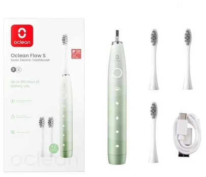 Oclean Elektrinis dantų šepetėlis Flow S Žalias