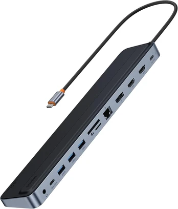 Baseus USB-C dokavimo stotelė 11 viename su 2 HDMI 4K ir 100 W PD