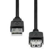 Kabelis USB ProXtend ProXtend USB 2.0 Extension Cable Juodas 1M kaina