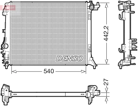 Variklio radiatorius DENSO DRM23114