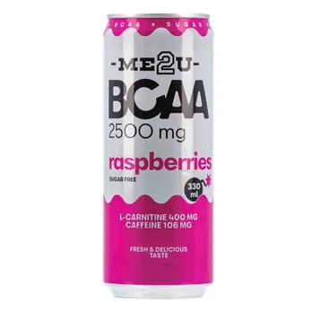 Energinis gėrimas ME2U BCAA RASPBERRIES, 330 ml
