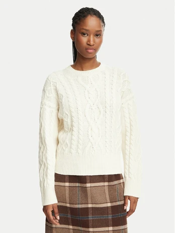 Weekend Max Mara Megztinis Alben 2625366132 Kreminė Regular Fit