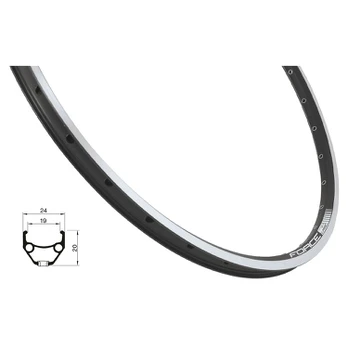 Ratlankis 26", FORCE Classic, (559x19), V-tipo 36H (juodas)