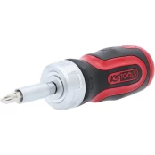 6 in 1 Mini ratchet bit driver, 1/4´´, KS Tools kaina