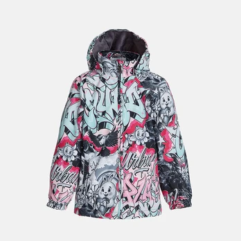 Huppa Pavasario striukė mergaitėms JOLY, light gray pattern