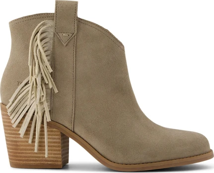 TOMS SUEDE/FRINGE WOMEN’S CONSTANCE BOOT Natural - 39