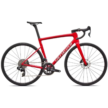 Specialized Tarmac SL8 Comp plento dviratis | SRAM Rival eTap AXS | Gloss Red Tint Over Silver Dust - Silver Dust, 49