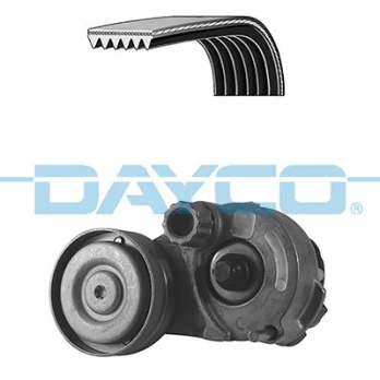 V formos rumbuotas diržas, komplektas DAYCO KPV573