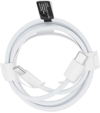 Oem Cable Type C to Type C 3.0 PD 30W HD26 BOX baltas 1 meter