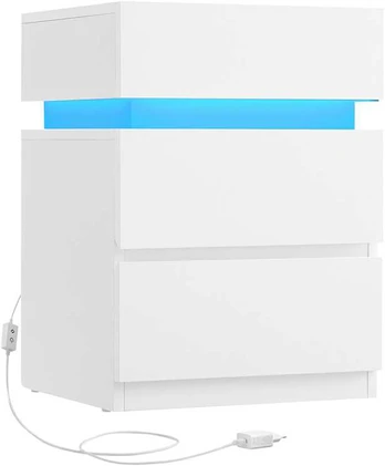 Naktinė spintelė su LED apšvietimu