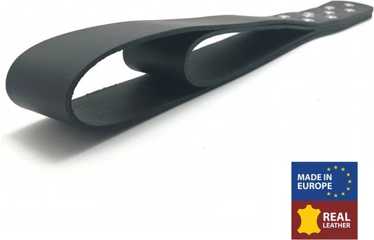 Red Leather mpact Paddle 44.5 cm Black - Durable Double-Sided Model