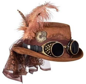 Boland Party Partners B.V. Steampunk hat med briller