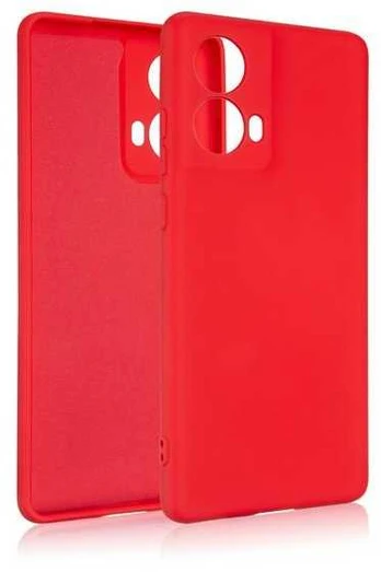 Beline Dėklas Silicone Moto G85 5G raudona/red