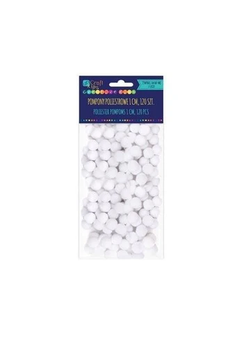 Akriliniai burbuliukai balti 120vnt. 1cm
