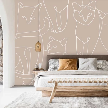 Artgeist Fototapetas - Cat Habits - Third Variant