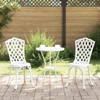 Sodo Bistro Rinkinys 3 pcs Balta Aliuminis