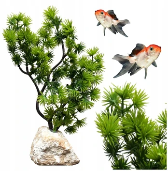 Augalas akvariumui, dirbtinis bonsai, aukštis 22 cm