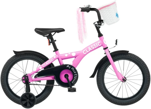 Dviratis 16 CLASSIC 16 pink classic