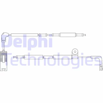 Įspėjimo kontaktas, stabdžių trinkelių susidėvėjimas DELPHI LZ0196