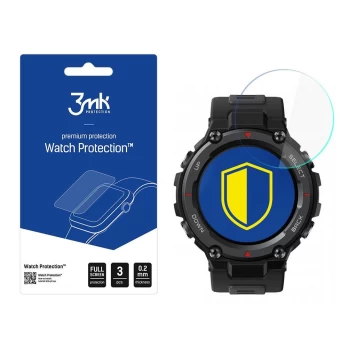 Amazfit T-Rex Pro - 3mk Watch Protection™ v. FlexibleGlass Lite screen protector