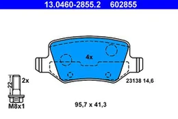 ATE 13.0460-2855.2 Brake pad set
