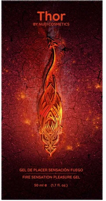 NUEI Thor Fire Gel Warming Sensation Vanduo-Based 50ml Vegan Formula