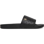 Tommy Hilfiger Šlepetės Th Monogram Poolside FW0FW08525 Juoda