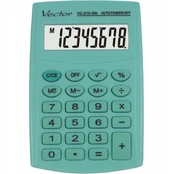 Vector KAV VC-210 GN pocket calculator, 8 digits, 64x98.5 mm, light green kaina
