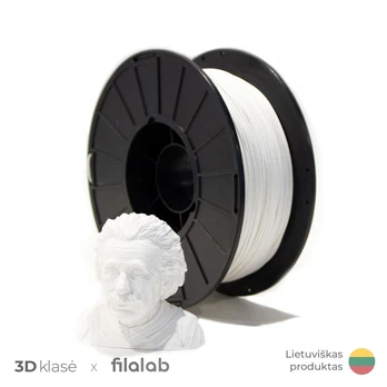 Filalab | PLA 1.75mm 1kg | White 3D plastikas