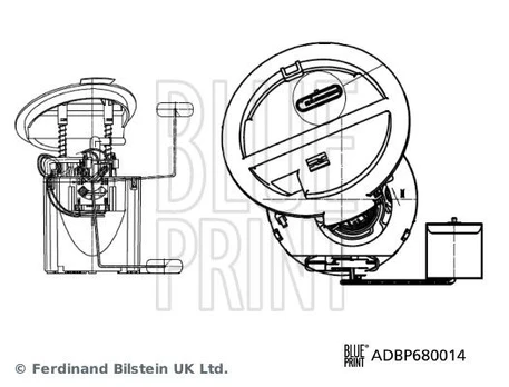 Degalų tiekimo blokas BLUE PRINT ADBP680014
