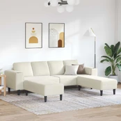 Sofos komplektas 3 pcs Kreminė Aksomas kaina