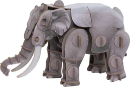 MAKEBUG 3D popierinė delionė Asian elephant, MB-D-0018 kaina