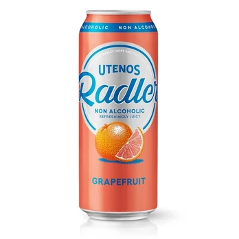 Nealkoholinis alaus kokteilis UTENOS RADLER GRAPEFRUIT (0,5%), 500 ml