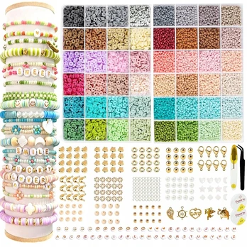 Kinzo Konoz Rinkinys 48 Perlai apyrankėms 6mm ir 3mm