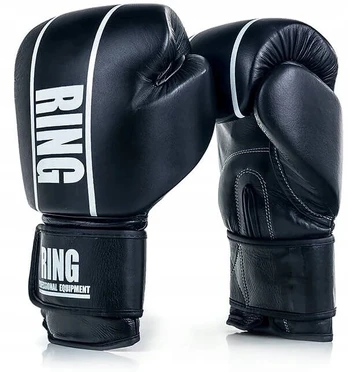 Odinės bokso pirštinės Ring Competition Juodas - 16 Oz