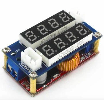 DC/DC įtampos keitiklis iš 5V-30V į 0.8V-29V 5A + Volt/amper (STEP DOWN)