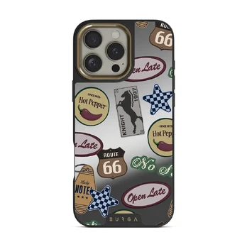 Open Late - iPhone 16 Pro Case, Elite Mirror Dark (MagSafe) / Gold