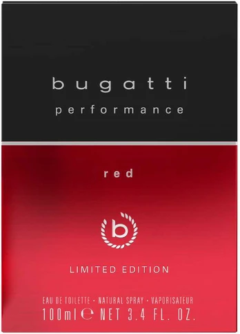 BUGATTI Performance Raudona Vanduo toaletowa 100 ml