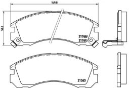 Brake pads - tuning Xtra P 54 017X front kaina
