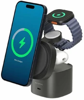 ALOGIC Powerpod 4in1 Qi2 Wireless Charging stand - Juodas kaina