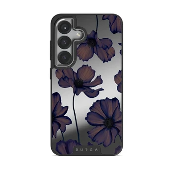 Velvet Night - Samsung Galaxy S25 Case, Elite Mirror Dark (Magnetic) / Silver