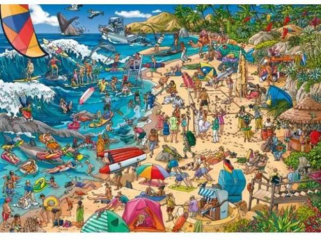 Dėlionė Heye Puzzle 1000 vienetų Crazy Beach