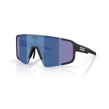 BLIZ P003 Small akiniai | Matte Black - Blue