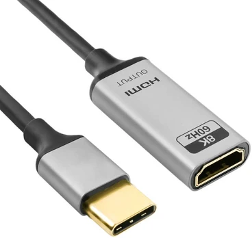 Adapteris USB-C 3.1 HDMI 8K Spacetronik 0,2m